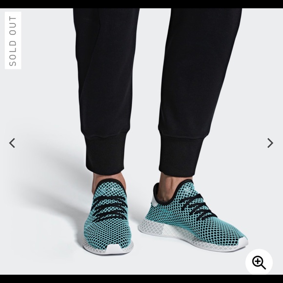 NWT Adidas Blue Parley x Deerupt Runner Core Black - Picture 3 of 8